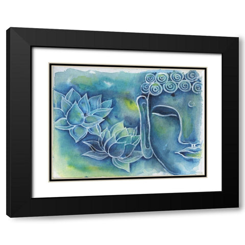 Iconic Being Black Modern Wood Framed Art Print with Double Matting by Varacek, Pam