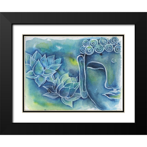 Iconic Being Black Modern Wood Framed Art Print with Double Matting by Varacek, Pam