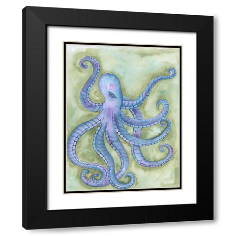Underwater Beast Black Modern Wood Framed Art Print with Double Matting by Varacek, Pam