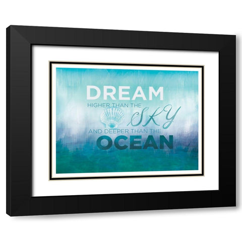 Watercolor Coast 2 Black Modern Wood Framed Art Print with Double Matting by Allen, Candace