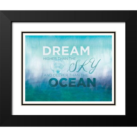 Watercolor Coast 2 Black Modern Wood Framed Art Print with Double Matting by Allen, Candace