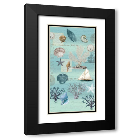 By The Sea Main 1 Black Modern Wood Framed Art Print with Double Matting by Allen, Candace