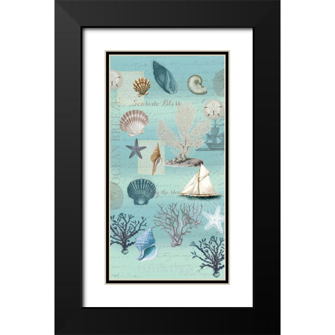 By The Sea Main 1 Black Modern Wood Framed Art Print with Double Matting by Allen, Candace