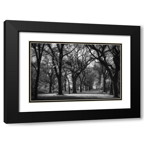 The Mall Black Modern Wood Framed Art Print with Double Matting by Rowland, Joseph