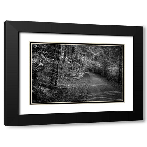 Bend In The Road Black Modern Wood Framed Art Print with Double Matting by Rowland, Joseph