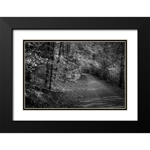Bend In The Road Black Modern Wood Framed Art Print with Double Matting by Rowland, Joseph