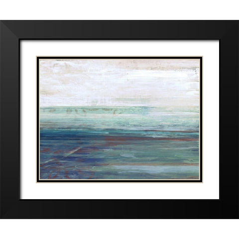 More Horizons B2 Black Modern Wood Framed Art Print with Double Matting by Haynes, Smith
