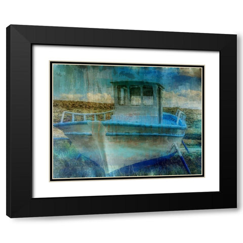 Deep Boating 2 Black Modern Wood Framed Art Print with Double Matting by Haynes, Smith