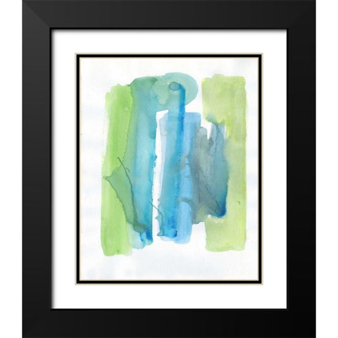 Threes A Crowd Black Modern Wood Framed Art Print with Double Matting by Haynes, Smith