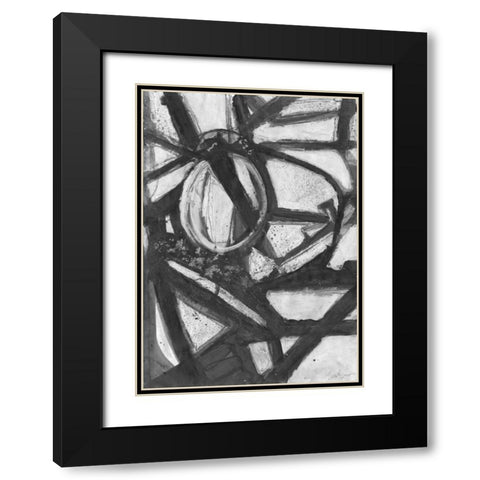 Dark Moves Black Modern Wood Framed Art Print with Double Matting by Haynes, Smith