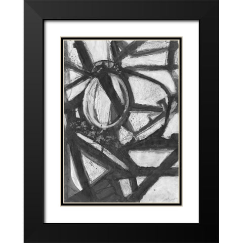 Dark Moves Black Modern Wood Framed Art Print with Double Matting by Haynes, Smith