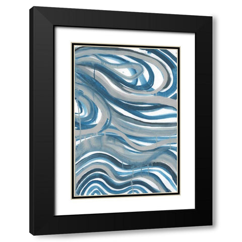 Minerals 1 Black Modern Wood Framed Art Print with Double Matting by Haynes, Smith