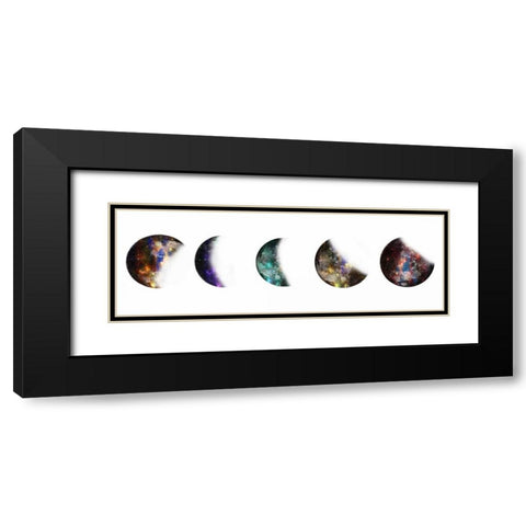 Hello From Above Black Modern Wood Framed Art Print with Double Matting by Lewis, Sheldon