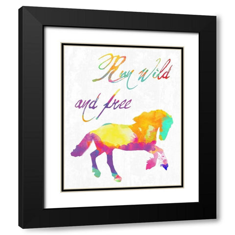 Gypsy Free Black Modern Wood Framed Art Print with Double Matting by Lewis, Sheldon