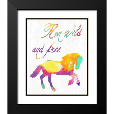 Gypsy Free Black Modern Wood Framed Art Print with Double Matting by Lewis, Sheldon