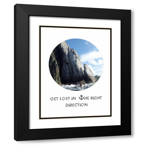 Right Direction Black Modern Wood Framed Art Print with Double Matting by Lewis, Sheldon