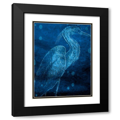 Indigo Pride Black Modern Wood Framed Art Print with Double Matting by Lewis, Sheldon