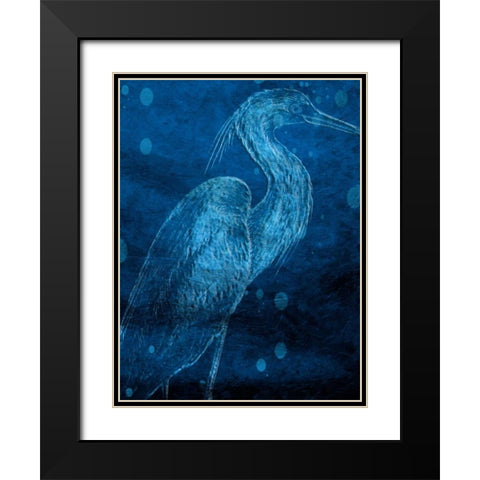Indigo Pride Black Modern Wood Framed Art Print with Double Matting by Lewis, Sheldon