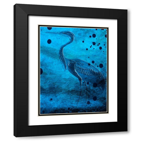 Indigo Pride And Joy Black Modern Wood Framed Art Print with Double Matting by Lewis, Sheldon