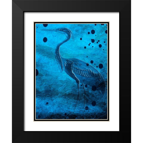 Indigo Pride And Joy Black Modern Wood Framed Art Print with Double Matting by Lewis, Sheldon