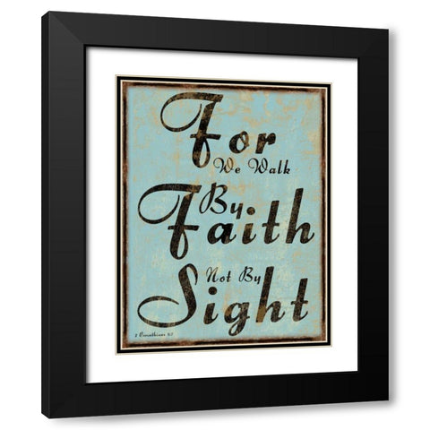 2 Corinthians 5-7 Black Modern Wood Framed Art Print with Double Matting by Lewis, Sheldon