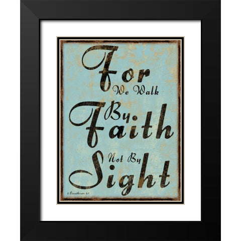 2 Corinthians 5-7 Black Modern Wood Framed Art Print with Double Matting by Lewis, Sheldon