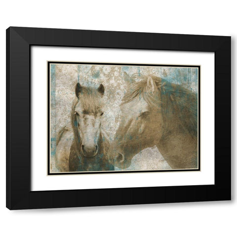 Twin Spirit Black Modern Wood Framed Art Print with Double Matting by Lewis, Sheldon