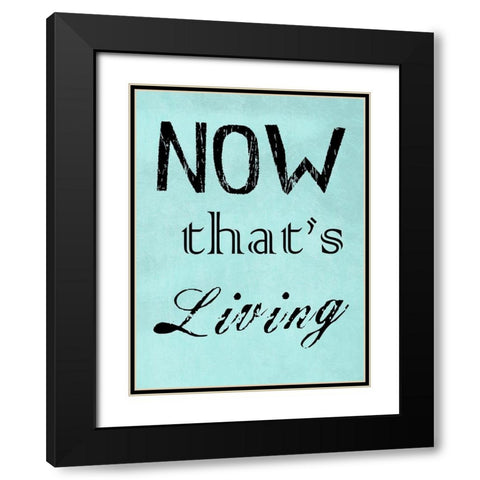 Now Thats Living  Black Modern Wood Framed Art Print with Double Matting by Lewis, Sheldon