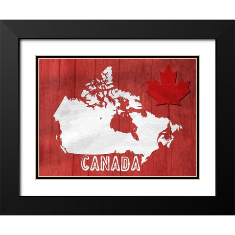 Up North Black Modern Wood Framed Art Print with Double Matting by Lewis, Sheldon