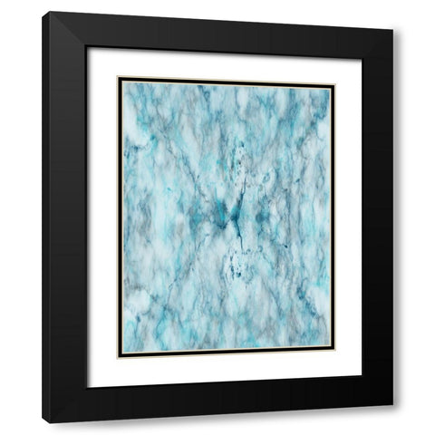 Smoking Marble Black Modern Wood Framed Art Print with Double Matting by Lewis, Sheldon