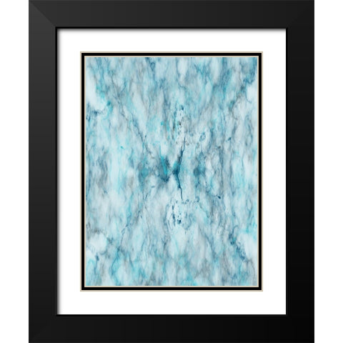 Smoking Marble Black Modern Wood Framed Art Print with Double Matting by Lewis, Sheldon