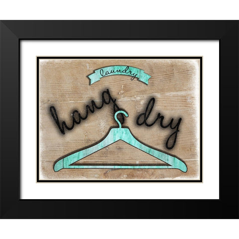 Hang Dry Black Modern Wood Framed Art Print with Double Matting by Lewis, Sheldon
