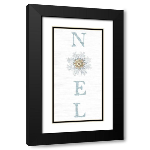 Noel Black Modern Wood Framed Art Print with Double Matting by Lewis, Sheldon