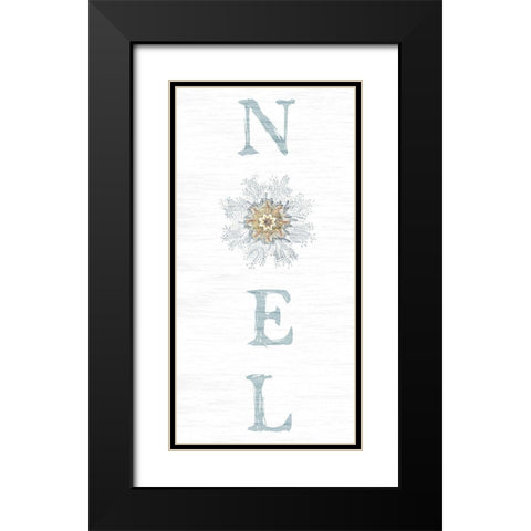 Noel Black Modern Wood Framed Art Print with Double Matting by Lewis, Sheldon