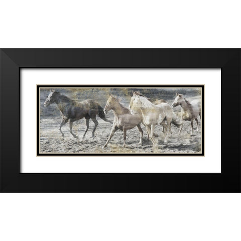 Free Spirits Black Modern Wood Framed Art Print with Double Matting by Lewis, Sheldon