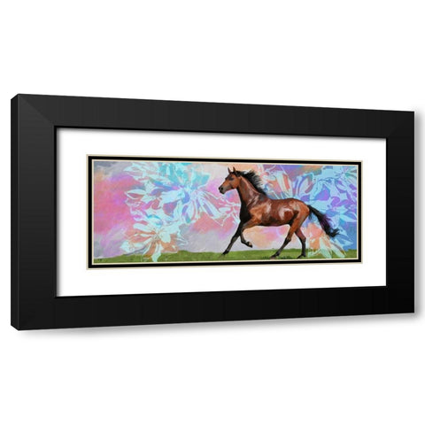 Free Rein 1 Black Modern Wood Framed Art Print with Double Matting by Butcher, Sarah