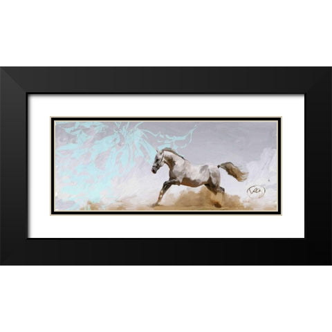 Free Rein 2 Black Modern Wood Framed Art Print with Double Matting by Butcher, Sarah
