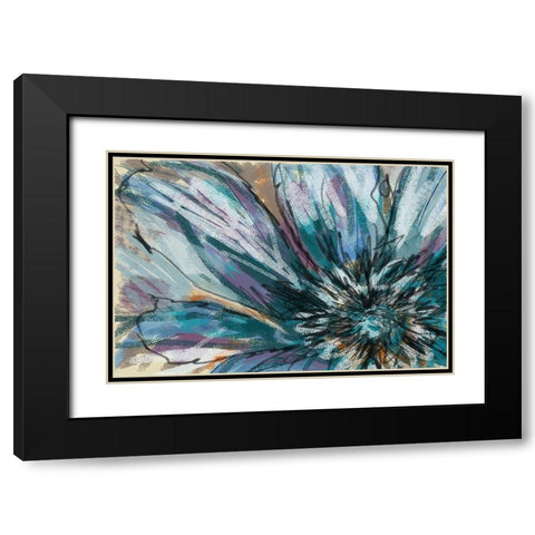 Shifting Flower Black Modern Wood Framed Art Print with Double Matting by Butcher, Sarah