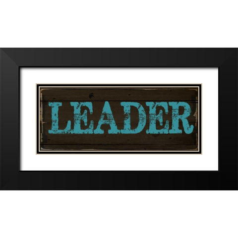 LEADER 2 Black Modern Wood Framed Art Print with Double Matting by Greene, Taylor