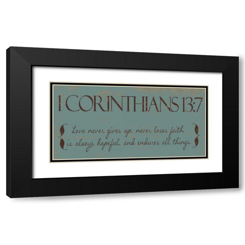 I CAN DO ALL THINGS F Black Modern Wood Framed Art Print with Double Matting by Greene, Taylor