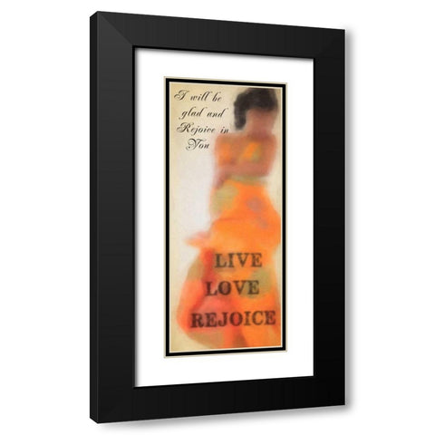 Rejoice Black Modern Wood Framed Art Print with Double Matting by Greene, Taylor