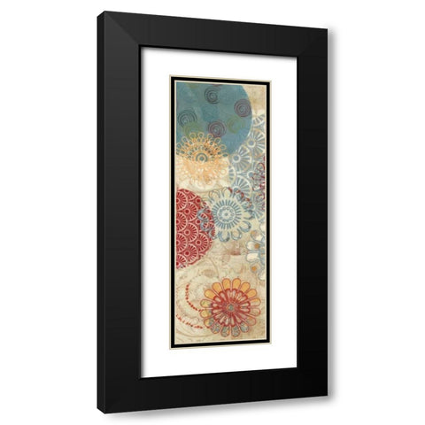 FLORA TRANCE VII Black Modern Wood Framed Art Print with Double Matting by Greene, Taylor
