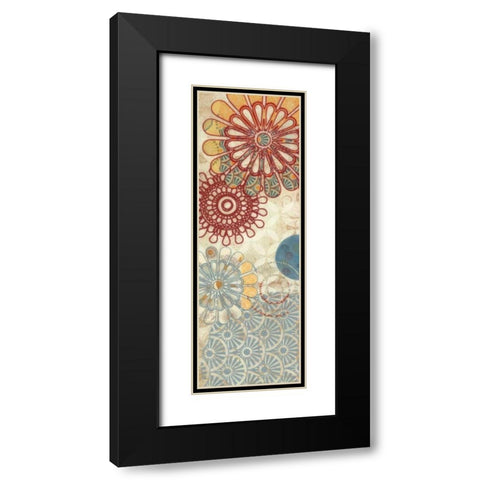 FLORA TRANCE VIII Black Modern Wood Framed Art Print with Double Matting by Greene, Taylor