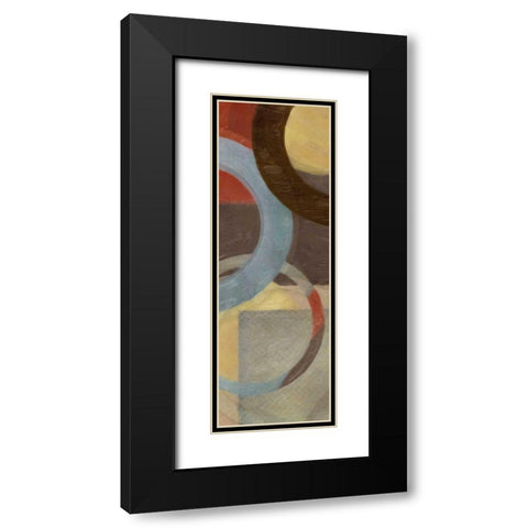 HALO WEAVE IV Black Modern Wood Framed Art Print with Double Matting by Greene, Taylor