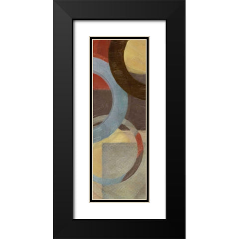 HALO WEAVE IV Black Modern Wood Framed Art Print with Double Matting by Greene, Taylor