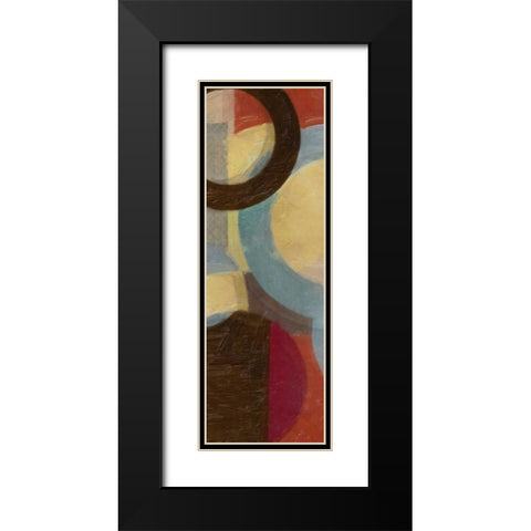 HALO WEAVE V Black Modern Wood Framed Art Print with Double Matting by Greene, Taylor