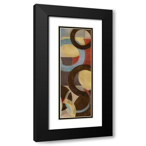 HALO WEAVE VII Black Modern Wood Framed Art Print with Double Matting by Greene, Taylor