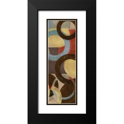 HALO WEAVE VII Black Modern Wood Framed Art Print with Double Matting by Greene, Taylor