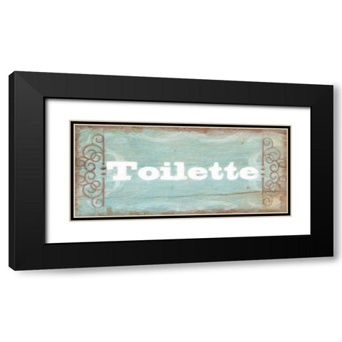 Toilette Black Modern Wood Framed Art Print with Double Matting by Greene, Taylor
