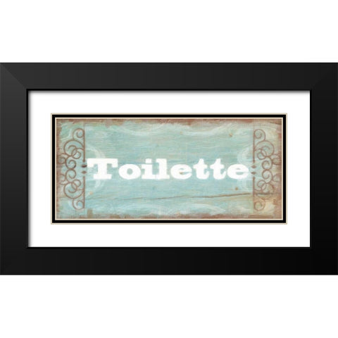 Toilette Black Modern Wood Framed Art Print with Double Matting by Greene, Taylor